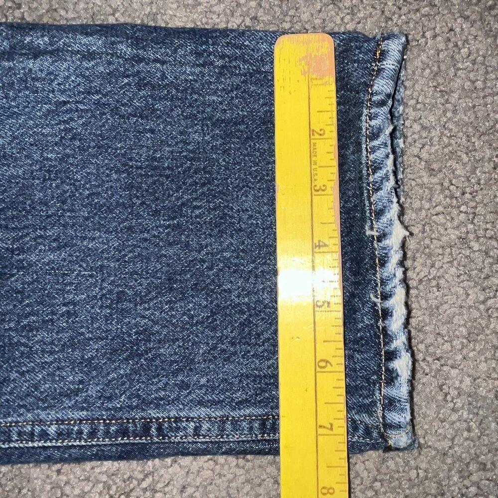 AGOLDE LOS ANGELES PREMIUM PINCH WAIST MADE IN USA DISTRESSED BLOWN KNEE JEANS - Picture 16 of 16